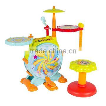 2016 Best Sell Cheap Musical Plastic Electronic Drum Set Toy for Kids photo-3