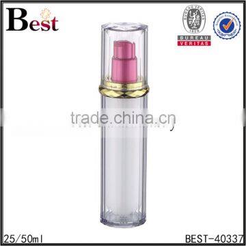 20ml 50ml hot products luxury fancy cosmetic lotion cream serum double tube airless pump bottle with red UV pump china suppliers