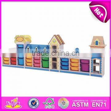 New Style Preschool Storage Shelf Wooden Kids Indoor Playhouse W08C187-S photo-4