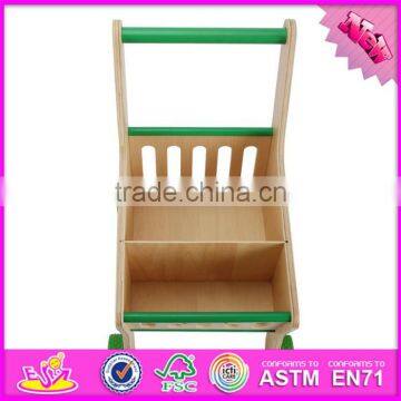 Funny Toys Toddlers Wooden Push Toy Shopping Cart W16E068-S photo-3