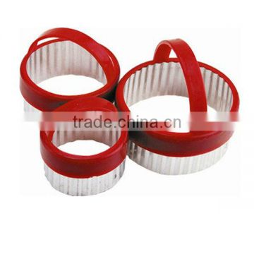 CC-0989 3-Piece Plastic handle pastry cutters/Cookie Tools