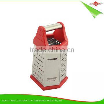 ZY-N5040 Kitchen Stainless Steel Multi 6 Side Cheese Carrot Grater Slicer Set With Container photo-2
