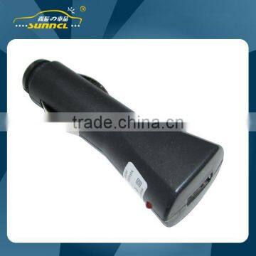 0.5A Black USB Adapter Car Charger Plug for Apple and Android Devices