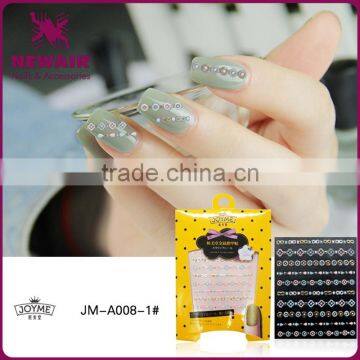 New Air 2017 Wholesale metallic nail stickers,gold color nail sticker,metal style nail sticker