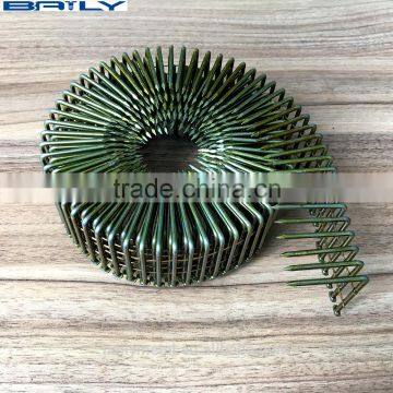 China Factory Customized 1M 2M 3m Smooth Shank 90 Degree Right Angle Copper Wire Pin Belt, Nails Belt photo-5