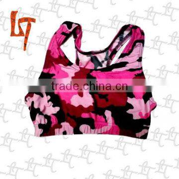 2014 new fashion sublimated sexy women's running sports bra