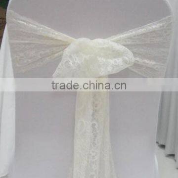 Ivory lace sash for wedding banquet party