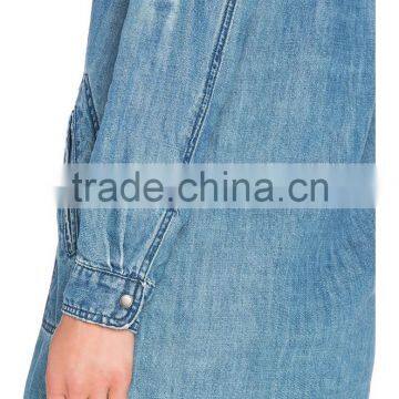 New Style Denim Jeans Fabric Mini Dress With Lace-Up Details All Types Of Ladies Dresses 2016 HSD5821 photo-4