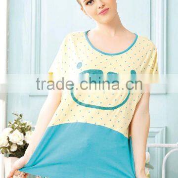Custom Women Sexy Pajamas Sleepwear Ladies Sleepwear Pajamas T-shirt