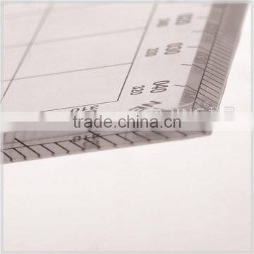 Kearing, Flexible Plastic Square Plotter, Transparent Square Protractor With 1.0mm Thickness, for Nautical Pilot Training #KPP-5 photo-2