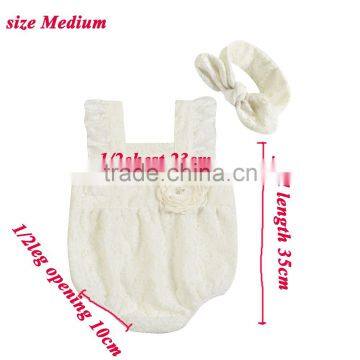 2017 Wholesale Baby toddler lace romper 100%cotton romper