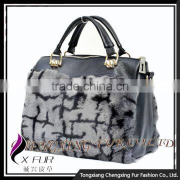 CX-H-46 New Products Wholesale Trendy Real Mink Fur Ladies Handbags Tote Bag