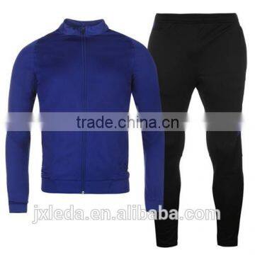 Latest design cheap plain polyester men tracksuit custom