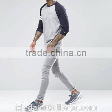 Design Your Own Summer 3/4 Raglan Sleeve Sports T-shirt From China Reliable Garment Factory Trade Assurance photo-4