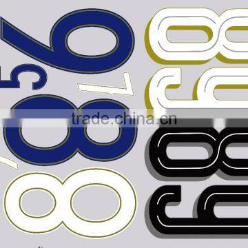DIY Sports Jersey Number Screen Printed Custom Heat Transfers for Shirts photo-4