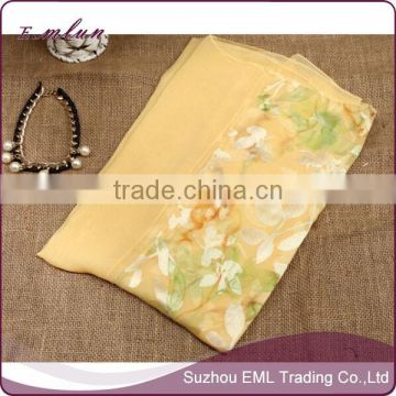 Hand soft high quality chinese silk scarf