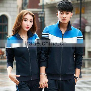 Custom Plain Popular Tracksuit Wholesale Latest Design Tracksuit Top Design Sportswear Tracksuit for Couple photo-2