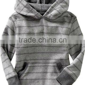 CHILDREN STRIPED PULLOVER HOODY