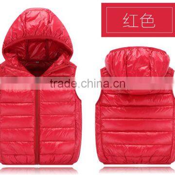 Wholesale Customize Cheap Kids Children Winter Down Vests and Clothes