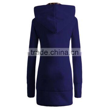 Hot Sale Custom Made Latest Womens Brushed Long Warm Thick Winter Fleece Hoodies photo-6