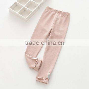 S60614B 2017 New Children's Cotton Rabbit Embroidery Pant Leggings Autumn New Wood Ear photo-5