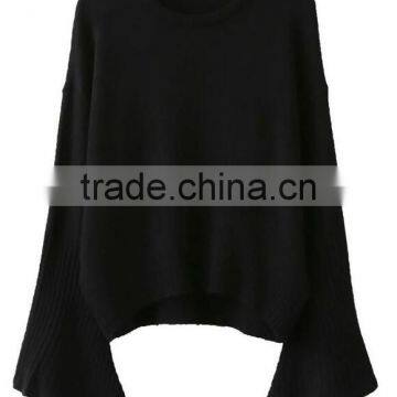 EY0876S Hot Sale 2016 Women Flare Sleeve Knit Pullover Sweaters photo-3