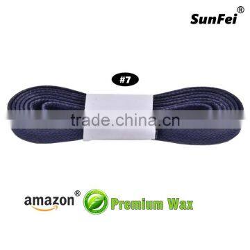 Wax Shoelaces Flat Cotton Leather Accessories for All Court-Cross Shoes - All Size - 7-10mm Width - Accept Custom photo-4