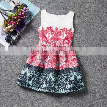 2015 New Design Ruffle Chiffon Flower Girl Dress photo-3
