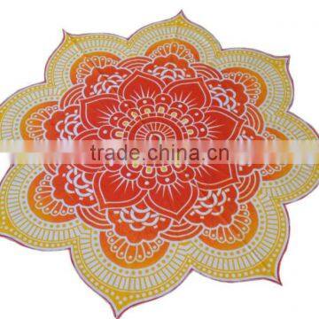 Beach Throw Blanket Yoga Mat Towel Bohemian Round Tapestry Shawl Travel Rug photo-3