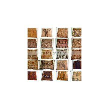 Leather Cushion Covers With African Motifs