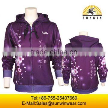 New Style Fashion Hoodie Sweatshirt Zipper Popular Custom Sublimation Hoodies/sweatshirts for Women photo-2