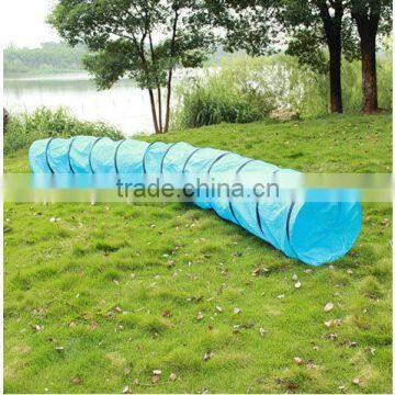 Long Blue Oxford Cat Tunnel With Handing Bag for Pets Traning Toy photo-2