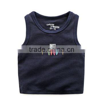 Wholesale Summer Sleeveless Cotton Boys Casual Children Tops photo-4
