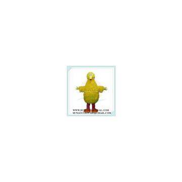 big yellow bird mascot costume