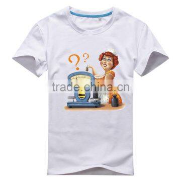 Hot Sale Fashionable Heat Transfer Printing Combed Cotton T-shirt