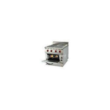 Commercial Stainless Steel Electric 4 / 6 Head Hot Plate Cooker With Oven ZH-TE-4