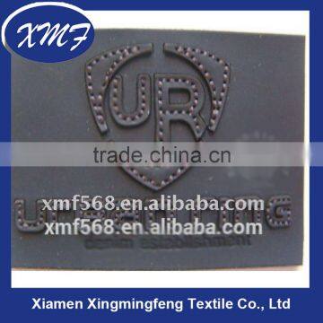 Hot Sell Real Leather Labels with Metal