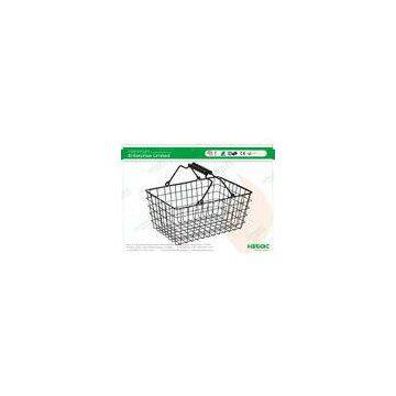 Black Gift Cosmetic Shop Wire Shopping Baskets 300200145mm