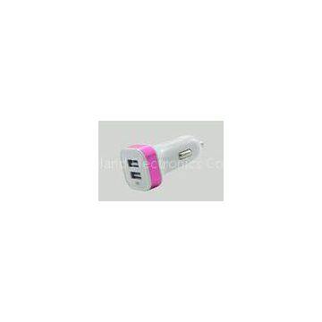 High Output 5v Micro Usb Car Charger With Usb Port / Dual Usb In Car Charger