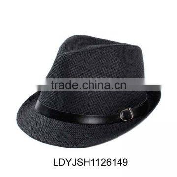 Lady floppy colorful dot ribbon straw hat