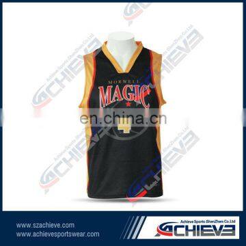 sublimation custom women basketball jerseys 100% polyester soft feeling basketball shirts