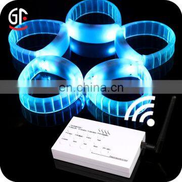 Event & Party Suppliers Logo Print 2 In 1 Function RFID Radio Remote Controlled LED Bracelets