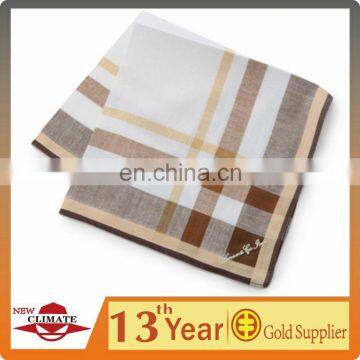 Plain Jacquard Style And Printed Pattern 100%Cotton Handkerchief