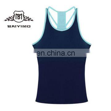 New Design Sleeveless Blank Custom Sport Women Gym Stringer Tank Top