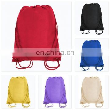 Economical Sport Cotton Drawstring Bag Cinch Packs