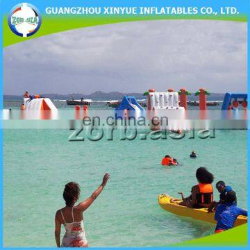 Durable 0.6mm PVC tarpaulin inflatable water park, inflatable aqua park, water splash park