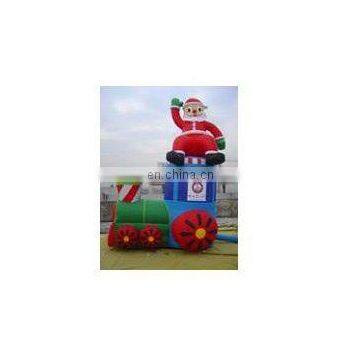 inflatable santa replica, christmas inflatables with Santa gift