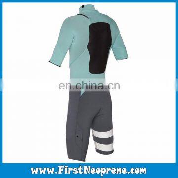 High Quality 2/3MM Premium Neoprene CR Men Short Sleeve Diving Shorty Wetsuit photo-2