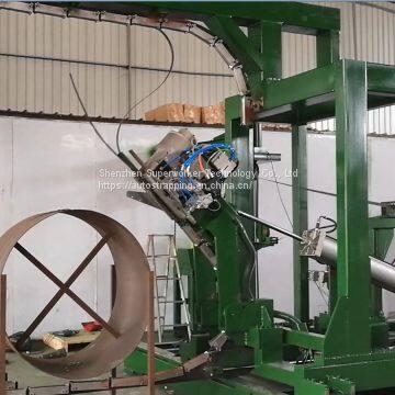 Automatic Steel Strapping Machinery For Vertical Strapping Of Steel Coils