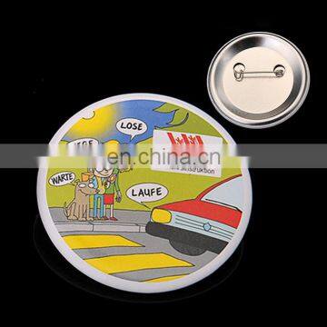 Wholesale OEM Logo Tin Badge Pin Button Badge